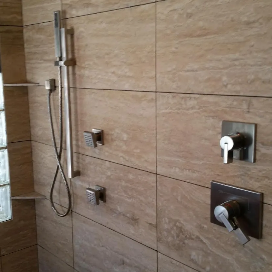 Shower fixture installation for Water Heater Replacement in Heber
